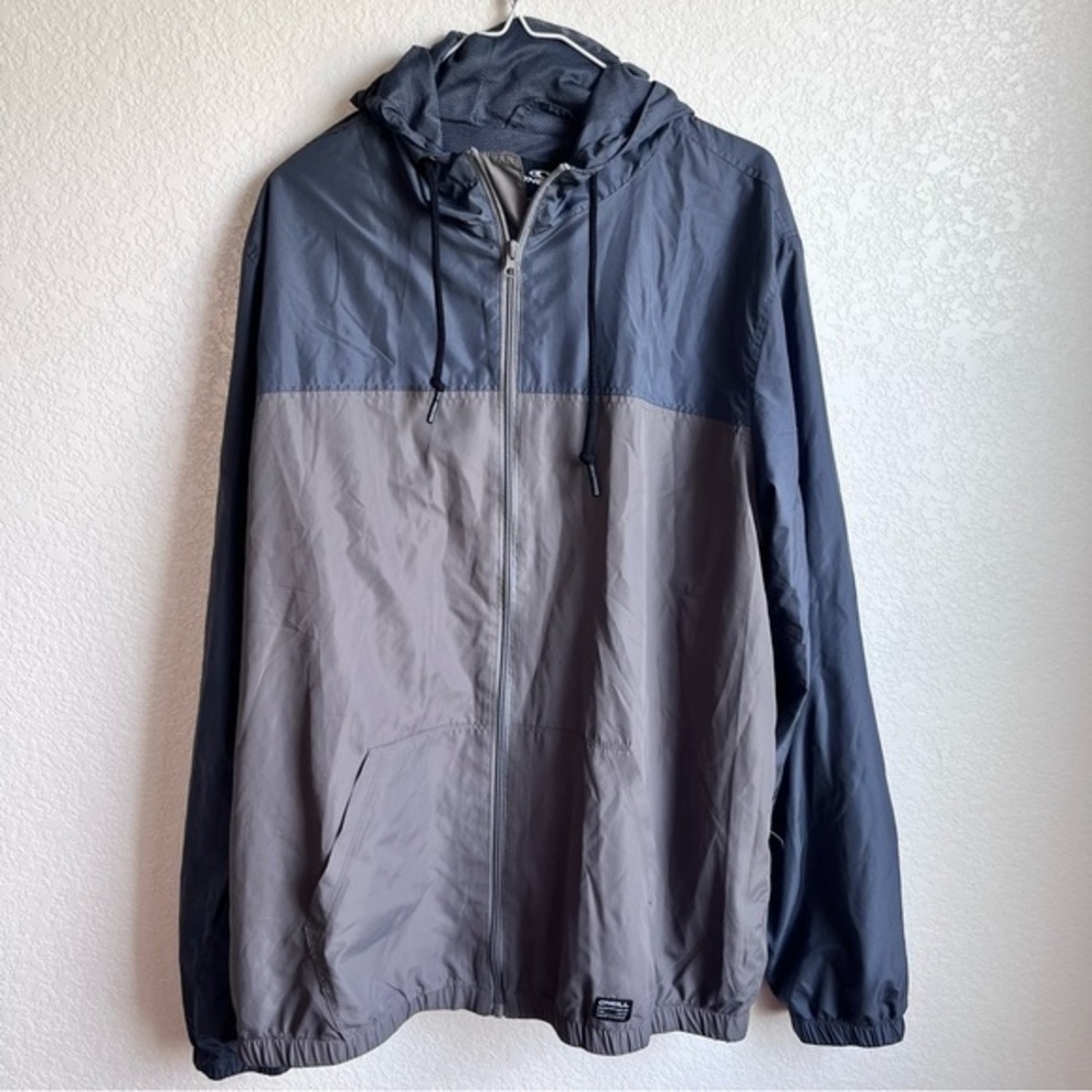 O’Neill outdoor winder breaker jacket gray zipper size XL